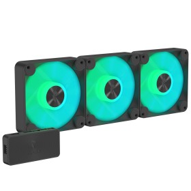Вентилятор APNX FP1-120 ARGB Black - 3 Pack (APF3-PF11257.11) 120х120х30 мм, 4pin PWM  3pin ARGB