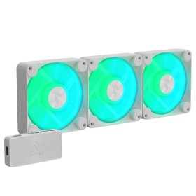 Вентилятор APNX FP1-120 ARGB White - 3 Pack (APF3-PF11257.21) 120х120х30 мм, 4pin PWM  3pin ARGB