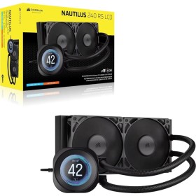 Система водяного охлаждения Corsair Nautilus 240 RS LCD (CW-9061031-WW), Intel 1851/1700, AMD AM5/AM4, 276x125x27 мм