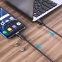Кабель ColorWay USB - Lightning + micro USB + USB Type-C (M/M), Magnetic Data/Quick Charge, 2.4 А, 1 м, Black (CW-CBUU038-BK) — 