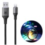 Кабель Remax RC-133i EL Luminous (Sound-Activated) USB - Lightning (M/M), 1 м Black (6954851297567) — фото 3