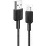 Кабель Anker 322 USB-A - USB-C, 0.9 м, Black (A81H5G11) — фото 4