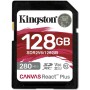 Карта пам`яті SDHC 128GB UHS-II/U3 Class 10 Kingston Canvas React Plus V60 SD R280/W100MB/s (SDR2V6/128GB)