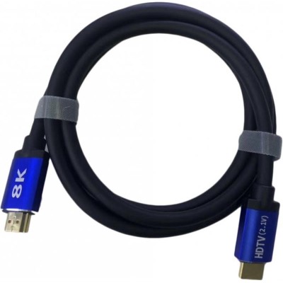 Кабель ATcom HDMI - HDMI V 2.1 (M/M), Real 8K 48Gbps, 10 м, Black/Blue (88810)