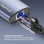 Док-станція СolorWay USB-C 6-в-1 Type C PD 100W/USB3.0х3/HDMI 4К/RJ45 (CW-HUB02) — фото 13