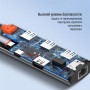 Док-станція СolorWay USB-C 6-в-1 Type C PD 100W/USB3.0х3/HDMI 4К/RJ45 (CW-HUB02) — фото 15