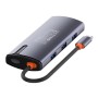 Док-станція СolorWay USB-C 6-в-1 Type C PD 100W/USB3.0х3/USB2.0/RJ45 (CW-HUB03) — фото 9