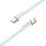 Кабель ColorWay Lightning + USB Type-C (M/M), 3.0 А, 1 м, Green (CW-CBPDCL061-G) — фото 5