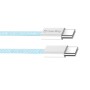 Кабель ColorWay USB Type-C + USB Type-C (M/M), 3.0 А, 1 м, Blue (CW-CBPDCC061-BL) — фото 2