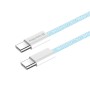 Кабель ColorWay USB Type-C + USB Type-C (M/M), 3.0 А, 1 м, Blue (CW-CBPDCC061-BL) — фото 6