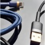 Кабель Baseus Cafule USB - Lightning (M/M), 2.4A, 1 м Black (6953156274976) — фото 2
