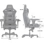 Крісло для геймерів Anda Seat Kaiser 4 Size XL Fabric Black (AD12YDDC-XLL-20-B-CF) — фото 7