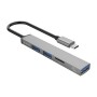 USB-хаб Orico AH-A12F-GY-BP USB Type-C 3-в-1 Grey (CA913770)