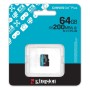 Карта пам`яті MicroSDXC  64GB UHS-I/U3 Class 10 Kingston Canvas Go! Plus R200/W200MB/s (SDCG4/64GBSP) — фото 3