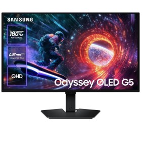 Монитор Samsung 27" Odyssey G5 (LS27FG502SIXUA) OLED Black 180Hz; 2560х1440, 0.03 мс, 200 кд/м2, DisplayPort, HDMI