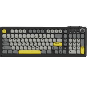 Клавиатура беспроводная Ajazz AF98 Plus Black Gray Yellow (AF98-PLUS-BGY)