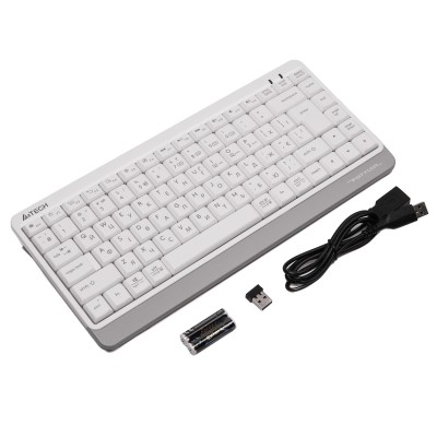 Клавіатура бездротова A4Tech FBK11 White USB