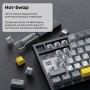 Клавіатура Ajazz AK820 Sea Salt Switch Black USB-C (AK820-SS-BGY), foto 11