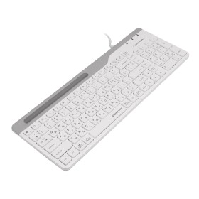Клавіатура A4Tech Fstyler Ukr FK25 White