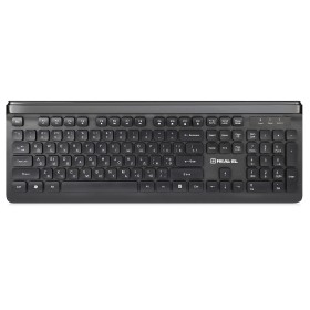 Клавіатура REAL-EL Comfort 7085 Ukr Black