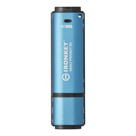 Флеш-накопичувач USB3.2 128GB Kingston IronKey Vault Privacy 50 Type-A Blue (IKVP50/128GB)