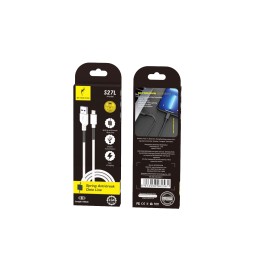 Кабель SkyDolphin S27L Spring Anti-Brake USB - Lightning (M/M), 1 м, White (SDUSB-000608)