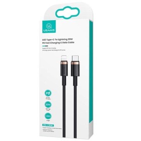 Кабель Usams US-SJ484 USB Type-C - Lightning (M/M), 1.2 м, Black (SJ484USB01)