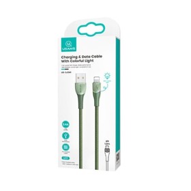 Кабель Usams US-SJ541 USB - Lightning (M/M), 1.2 м, Green (SJ541USB03)