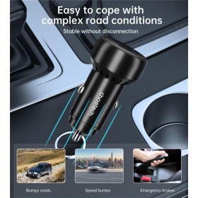 Автомобільний зарядний пристрій Choetech (1USB Type C 1USB) 60W PD3.0 QC3.0 Black (TC0014)