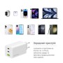 Мережевий зарядний пристрій ColorWay GaN Mini 100W PD Port PPS USB (USB-2C1A) White (CW-CHS061PD-WT), foto 4