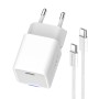 Мережевий зарядний пристрій ColorWay GaN Mini 35W PD Port PPS USB-C White (CW-CHS056PDC-WT)  кабель USB Type-C, foto 10