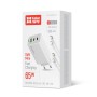 Мережевий зарядний пристрій ColorWay GaN Mini 65W PD Port PPS USB (USB-2C1A) White (CW-CHS058PDCL-WT)  кабель Type-CLightning, f