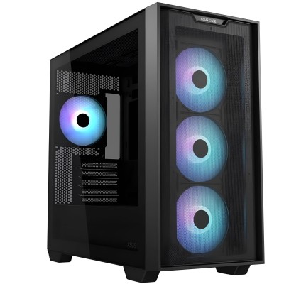 Корпус Asus A21 Plus Black Tempered Glass без БЖ (90DC00H0-B19010)