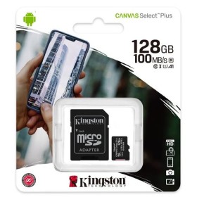 Карта памяті MicroSDXC 128GB UHS-I Class 10 Kingston Canvas Select Plus R100MB/s  SD-адаптер (SDCS2/128GB)