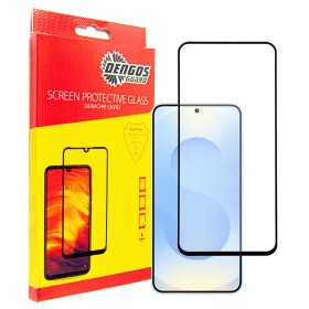 Захисне скло Dengos для Samsung Galaxy S25 SM-S936 Black Full Glue (TGFG-390)