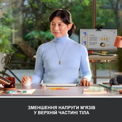 Миша бездротова Logitech Lift Vertical Ergonomic White (910-006475)