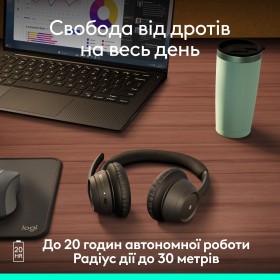 Bluetooth-гарнітура Logitech Zone 305 for Business Wireless/Bluetooth Direct Black (981-001458)