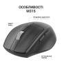 Миша бездротова OfficePro M315B Black — фото 3