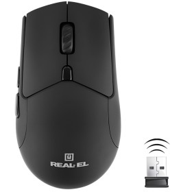 Миша бездротова REAL-EL RM-460W Black