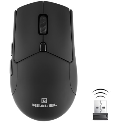 Миша бездротова REAL-EL RM-460W Black