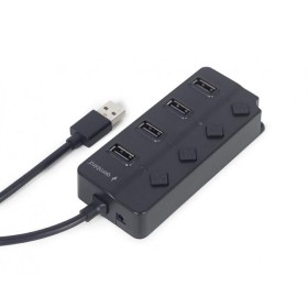 USB-хаб Gembird 4 ports (UHB-U2P4P-01) з вимикачами
