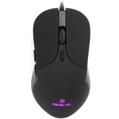 Миша REAL-EL RM-295 Black (EL123200031)