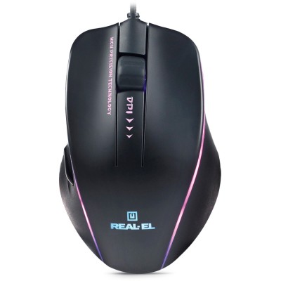 Миша REAL-EL RM-747 Black (EL123200028)