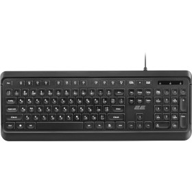 Клавіатура 2E KS120 White Backlight EN/UK Black (2E-KS120UBUA)